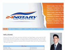 Tablet Screenshot of 24notary.com